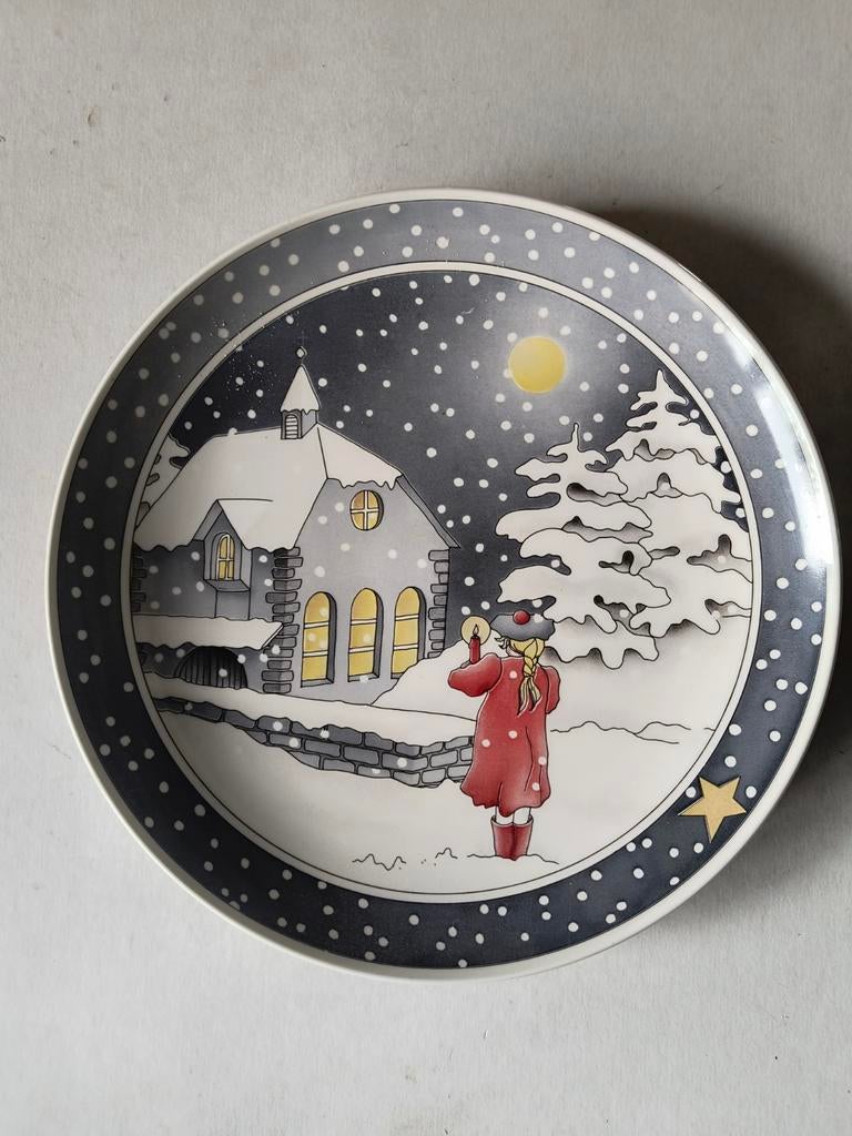 Kerst wandbord Villeroy & Boch Kerstmis 27 cm, Antiek en Kunst, Ophalen of Verzenden