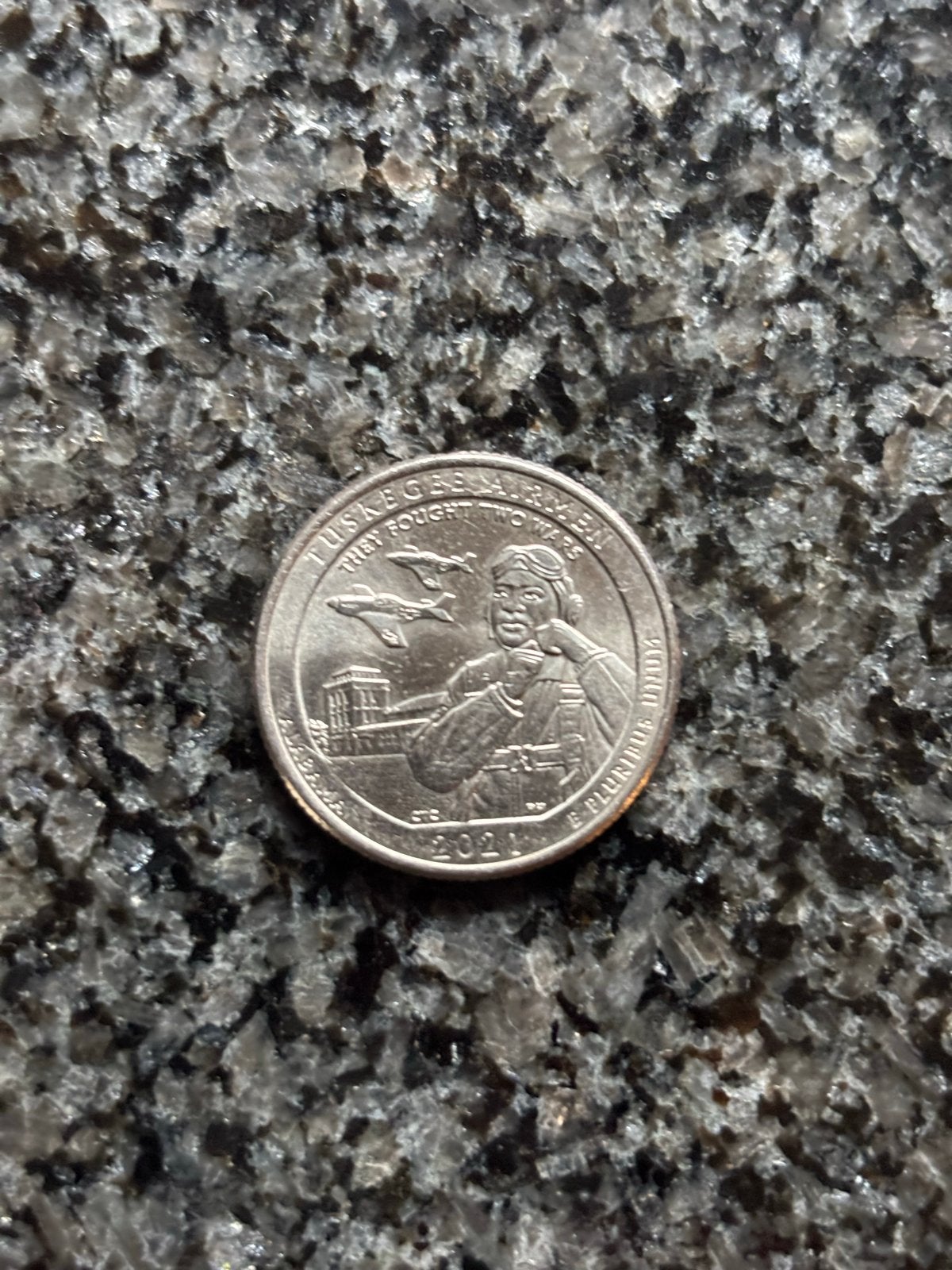 2021 Quarter Dollar Tuskegee Airmen Alabama munt, Verzenden, Noord-Amerika, Losse munt
