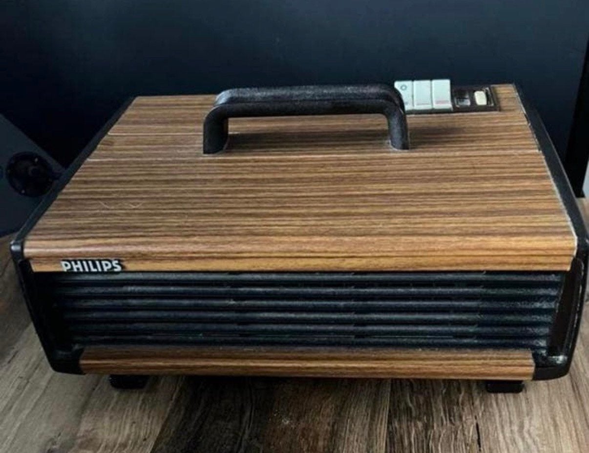 Retro vintage Philips draagbare heather / ventilator, Ophalen of Verzenden, Zo goed als nieuw, Overige