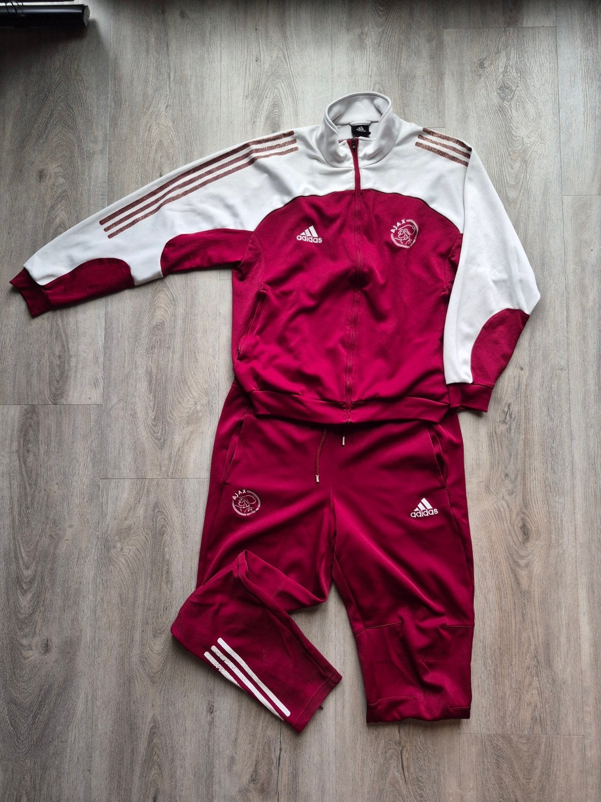 Origineel Ajax trainingspak 2002/2003 - Maat M, Maat 48/50 (M), Ophalen of Verzenden, Adidas, Voetbal