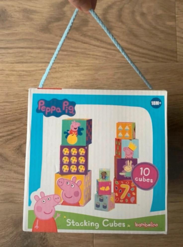 Peppa big stapel kubus (nieuw), Ophalen of Verzenden, Zo goed als nieuw