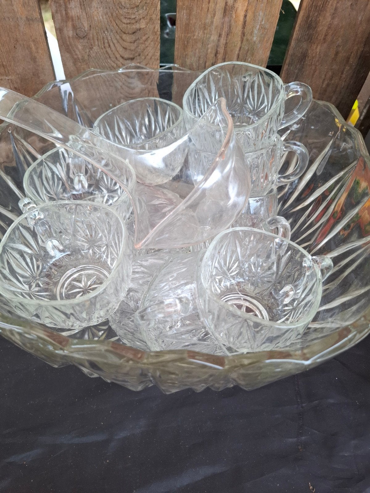 prachtige glazen bowlset, Ophalen, Zo goed als nieuw, Rechthoekig, Glas