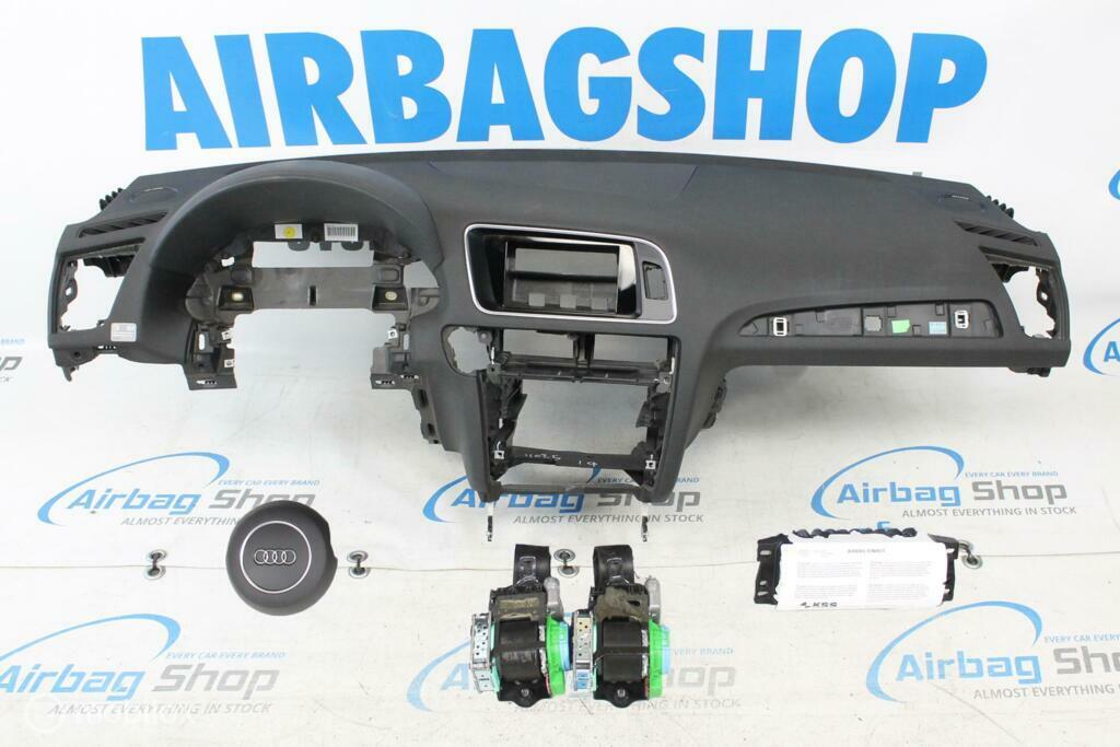 Airbag set Dashboard zwart stiksels rond airbag Audi Q5-8R