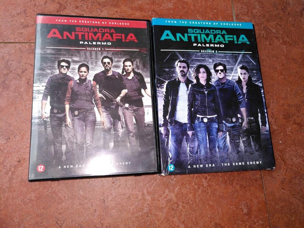 Squadra Antimafia Palermo - Seizoen 1 & 2 DVD Boxset, Gebruikt, Boxset, Drama, Ophalen of Verzenden