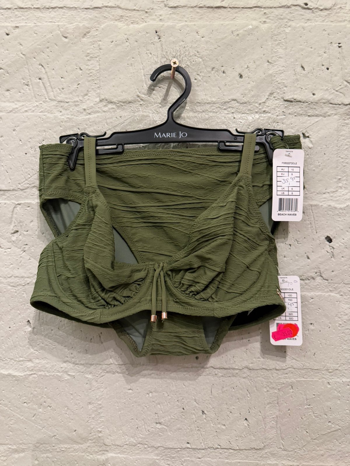 Fantasie bikini 36/ 70D slip 36 NIEUW!! Nu €35, Kleding | Dames, Badmode en Zwemkleding, Ophalen of Verzenden, Nieuw, Groen, Bikini