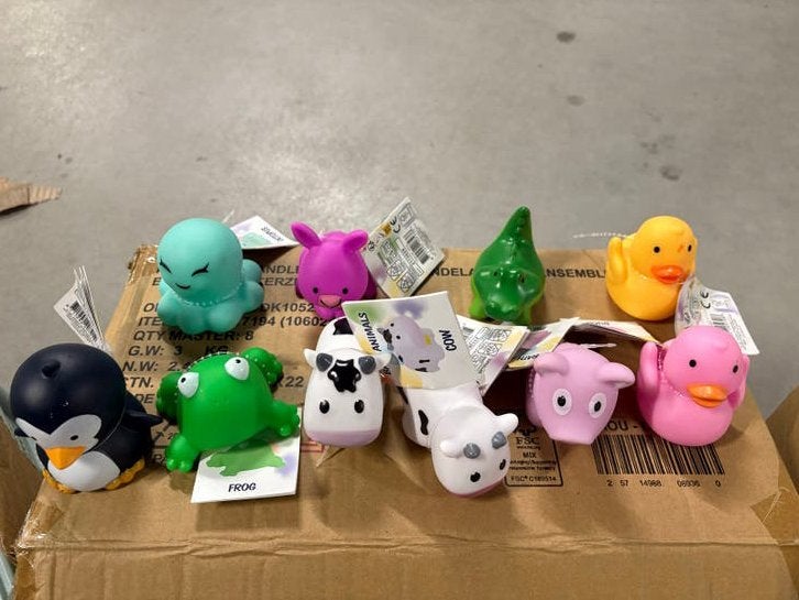 Circa 50 badfiguurtjes, verschillende dieren, ., Overige typen, Nieuw, Ophalen of Verzenden