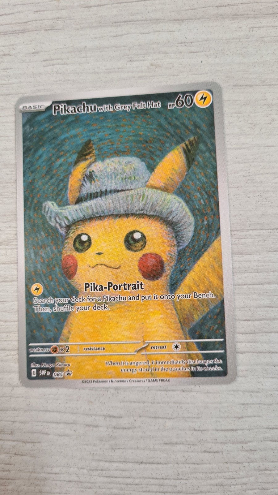 Pikachu Pokémon van gogh custom proxy kaarten collectie, Ophalen of Verzenden, Zo goed als nieuw, Meerdere kaarten