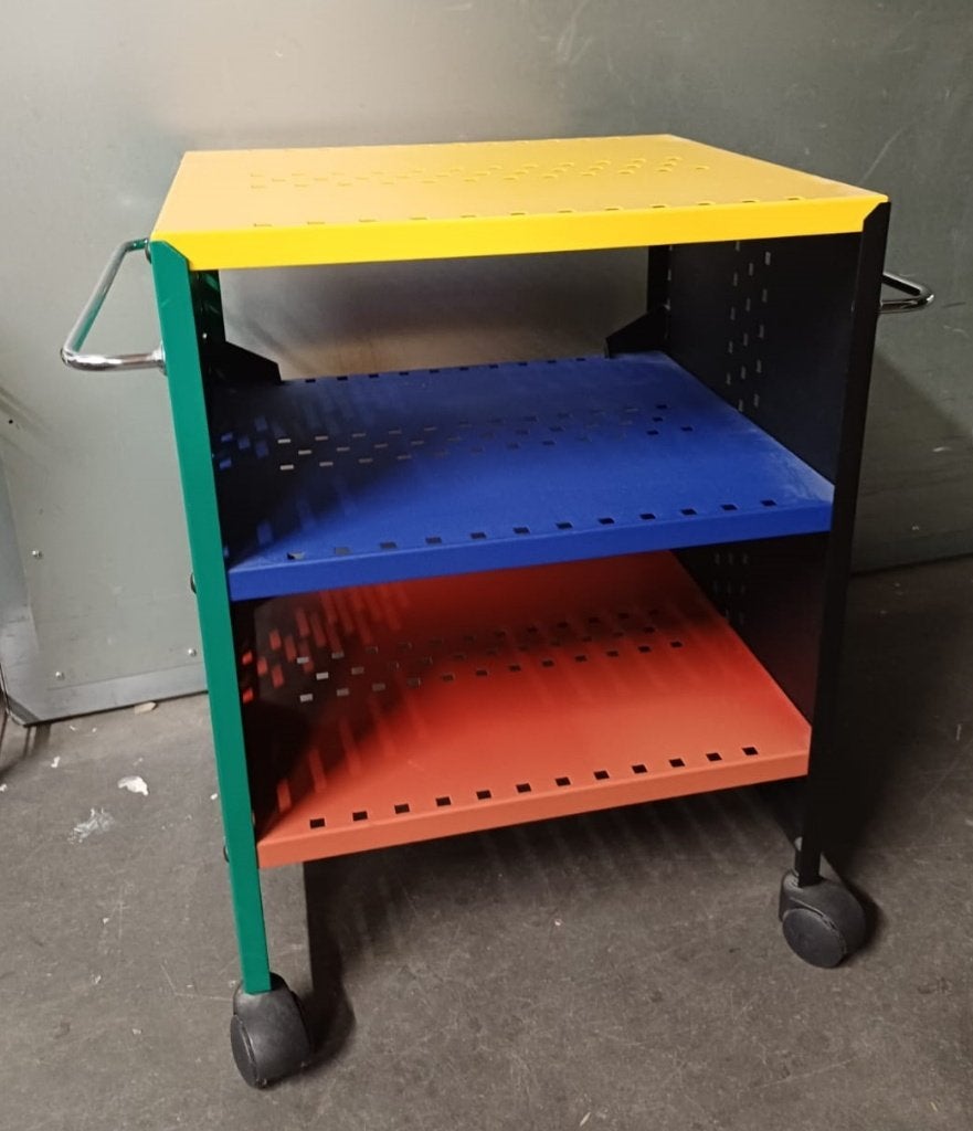 Memphis Thomado stijl trolley / bijzettafel, Ophalen, Minder dan 55 cm, Gebruikt, 60 cm of meer