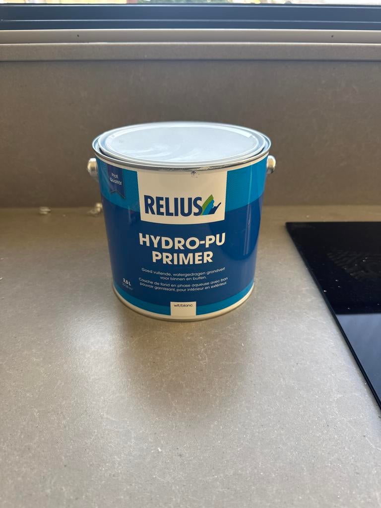 Nieuwe Relus Hydro-PU Primer - 2.5L, Minder dan 5 liter, Ophalen of Verzenden, Nieuw, Verf