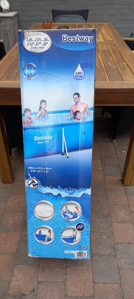 Zwembad, Tuin en Terras, Ophalen of Verzenden, Opzetzwembad, Rechthoekig, Minder dan 80 cm