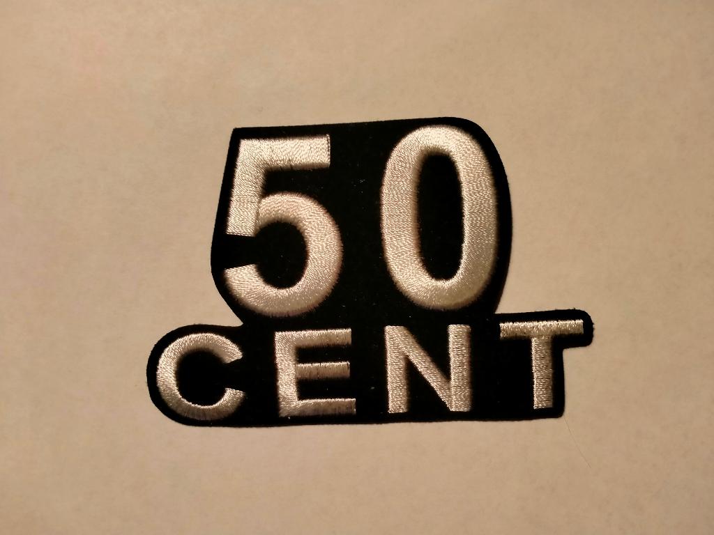 50Cent 50 Cent Curtis Jackson hiphop kleding patch embleem 1, Verzamelen, Muziek, Artiesten en Beroemdheden, Nieuw, Kleding, Ophalen of Verzenden