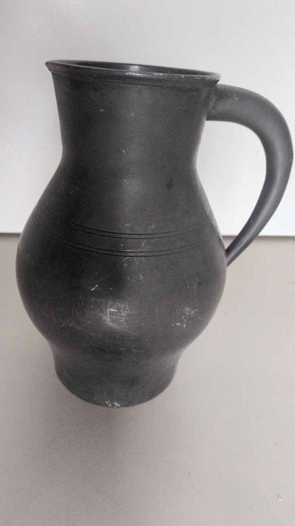 Tinnen kan, Ophalen, Grijs, Overige materialen, 23 cm