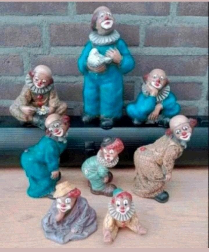 8 Gilde Clowns parastone vintage, Ophalen, Zo goed als nieuw, Dier
