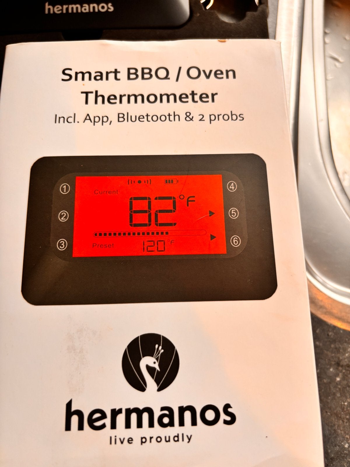 Hermanos Smart BBQ/Oven Thermometer met App & Bluetooth, Ophalen of Verzenden, Nieuw