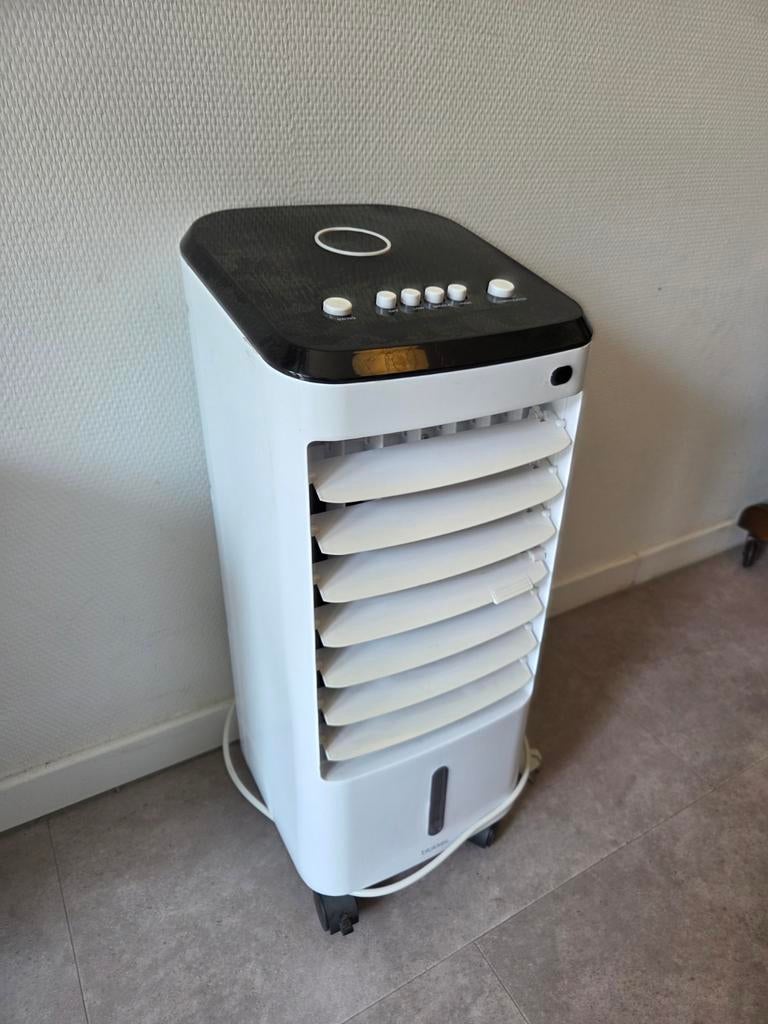 Mobiele airco / luchtkoeler met ventilator en bevochtiger, Witgoed en Apparatuur, Airco's, Ophalen, Timer, Minder dan 60 m³, 3 snelheden of meer
