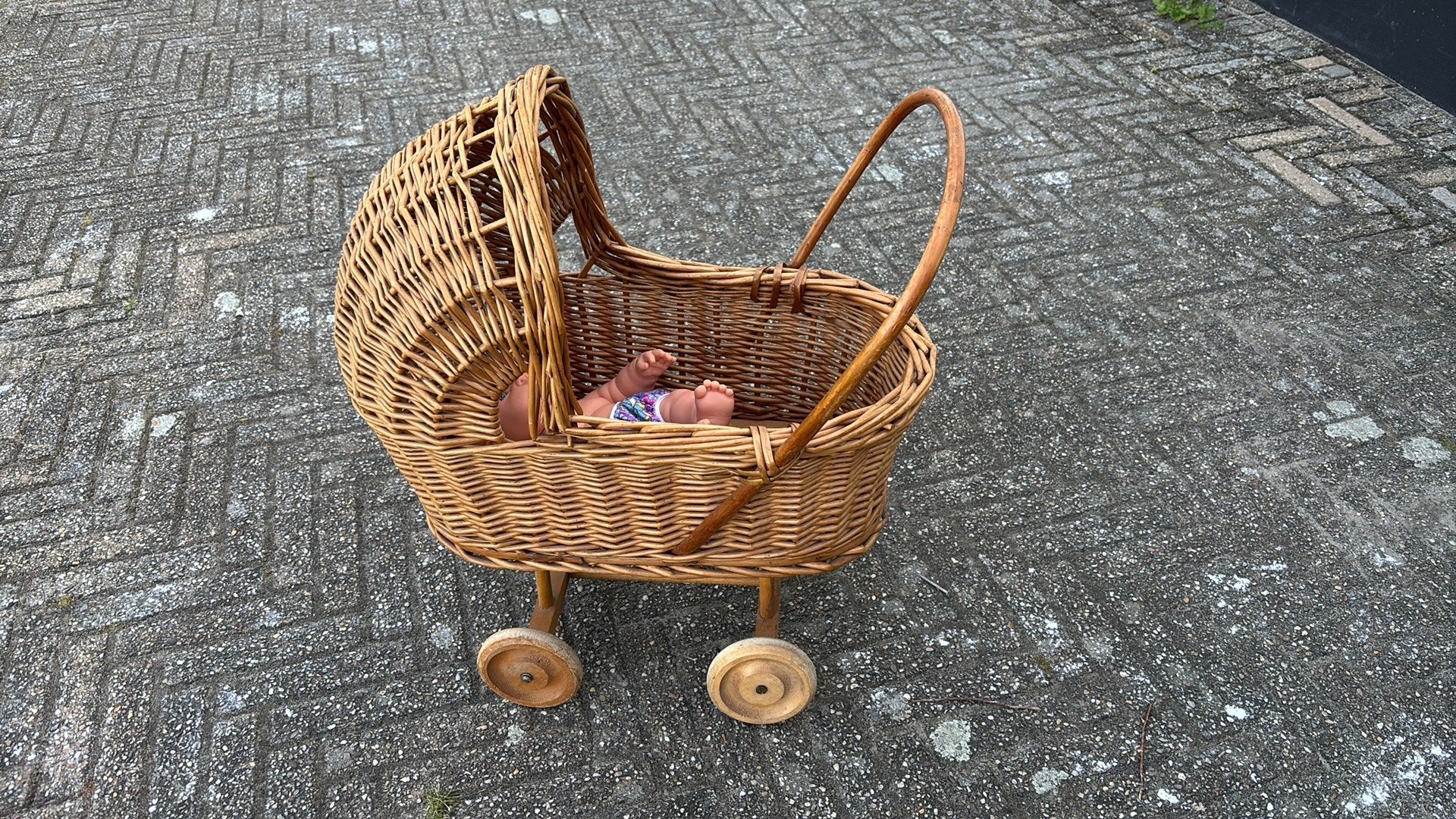 Poppenwagen, Ophalen, Gebruikt, Babypop