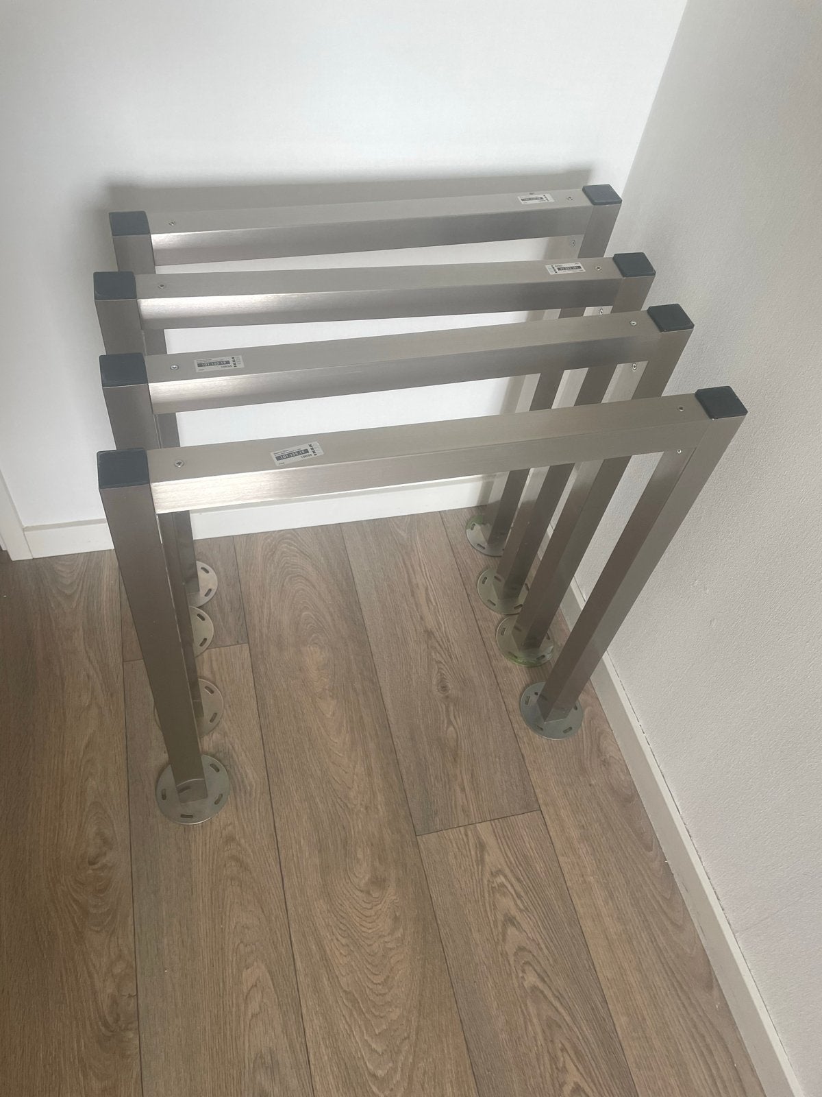 IKEA tafelpoten (4 stuks), Huis en Inrichting, Tafelonderdelen, Ophalen, Gebruikt, Metaal, Tafelpoot