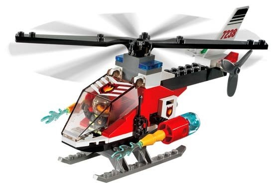 Lego 7238 Brandweer helicopter., Kinderen en Baby's, Lego, Ophalen of Verzenden, Compleet, Complete set