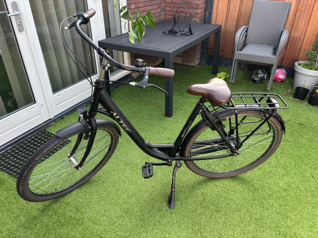 Foto 2 van Fiets Crown Rio Plus D53 stadsfiets – mat zwart maat 53