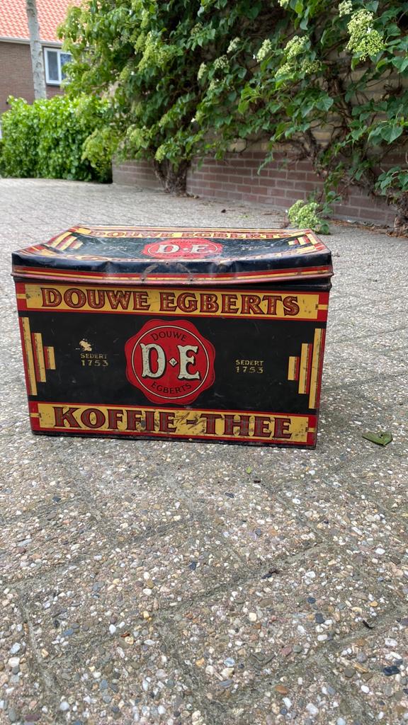 Douwe Egberts voorraadkist, Ophalen, Gebruikt, Koffie, Douwe Egberts