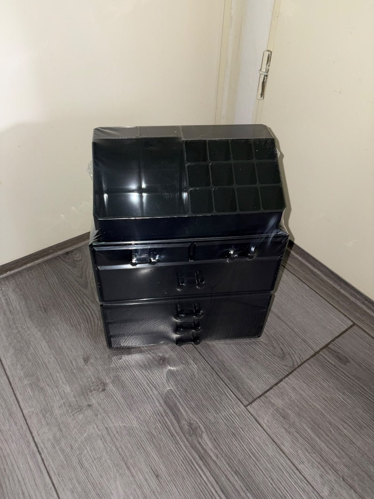 Make-up organizer met 4 lades en topvakken, Gehele gezicht, Zwart, Nieuw, Ophalen of Verzenden