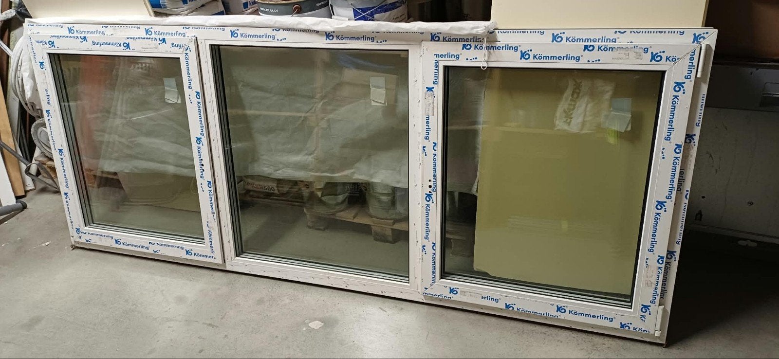 nieuw kunststof raam  1.00m2.52m, Ophalen of Verzenden, Nieuw, Kunststof, Raamkozijn
