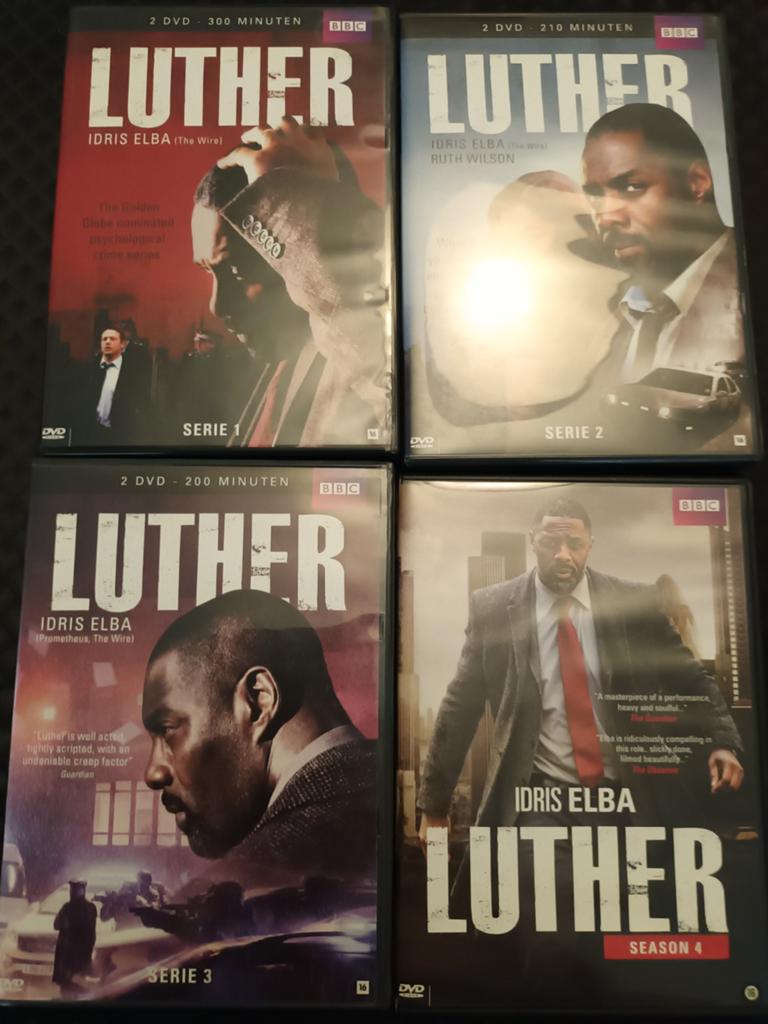 Dvd complete reeks Luther, Alle leeftijden, Ophalen of Verzenden, Zo goed als nieuw, Overige genres