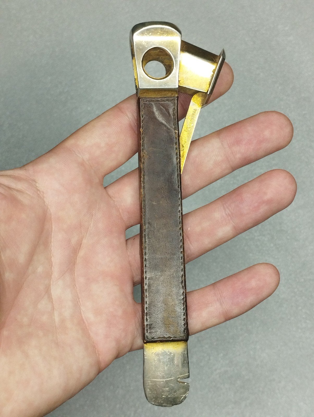 Vintage Pfeilring Solingen 5650 DBGM sigarenknipper, Ophalen of Verzenden, Aansteker