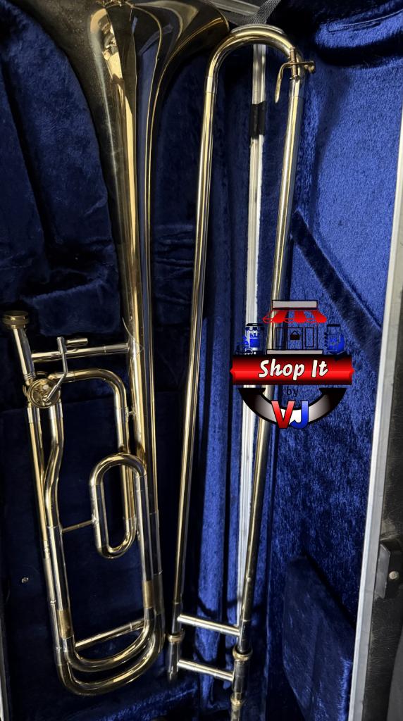 Tenor Trombone Amati asl342 incl. kwartventiel, Ophalen of Verzenden, Gebruikt, Tenor, Met koffer