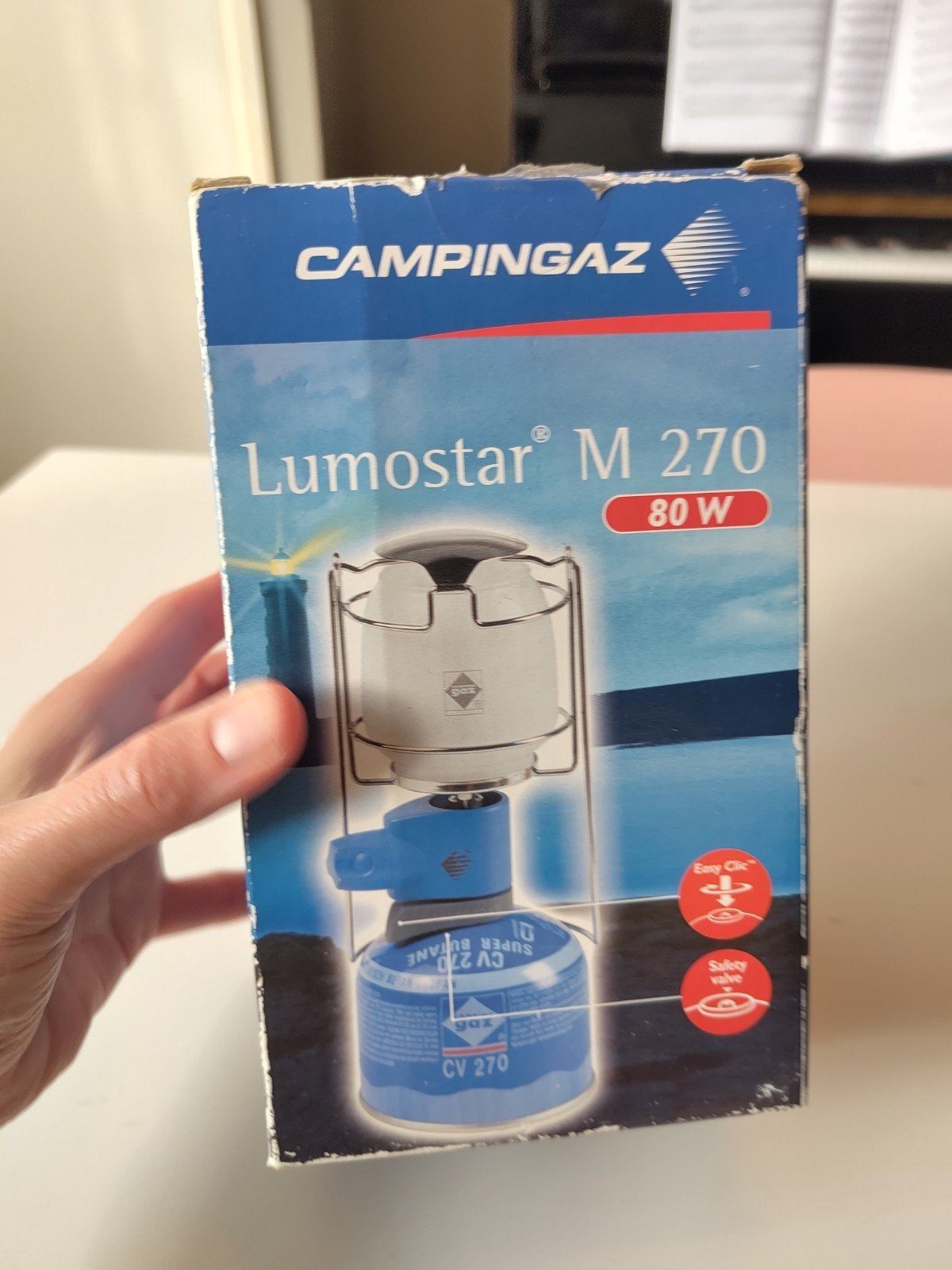 Campingaz Lumostar M 270 gaslamp 80W, Ophalen of Verzenden, Gebruikt