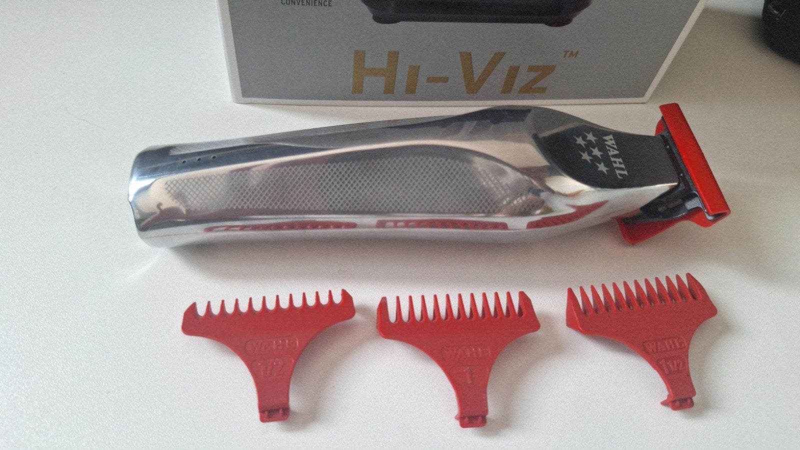 Nieuw : Wahl Hi-Viz Tondeuse/Trimmer inclusief kammenset, Witgoed en Apparatuur, Persoonlijke-verzorgingsapparatuur, Nieuw, Scheren en Epileren
