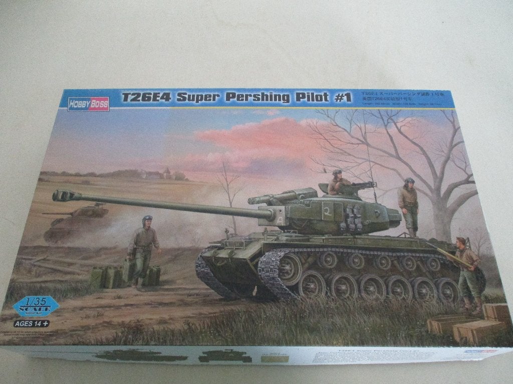Hobby Boss T26E4 Super Pershing Pilot  #1, Hobby en Vrije tijd, Modelbouw | Auto's en Voertuigen, Overige merken, Tank, 1:32 tot 1:50