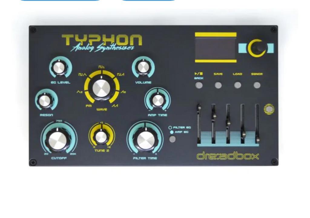 Dreadbox Typhon Analoge Synthesizer - Uitstekende staat, Muziek en Instrumenten, Synthesizers, Overige merken, Zo goed als nieuw