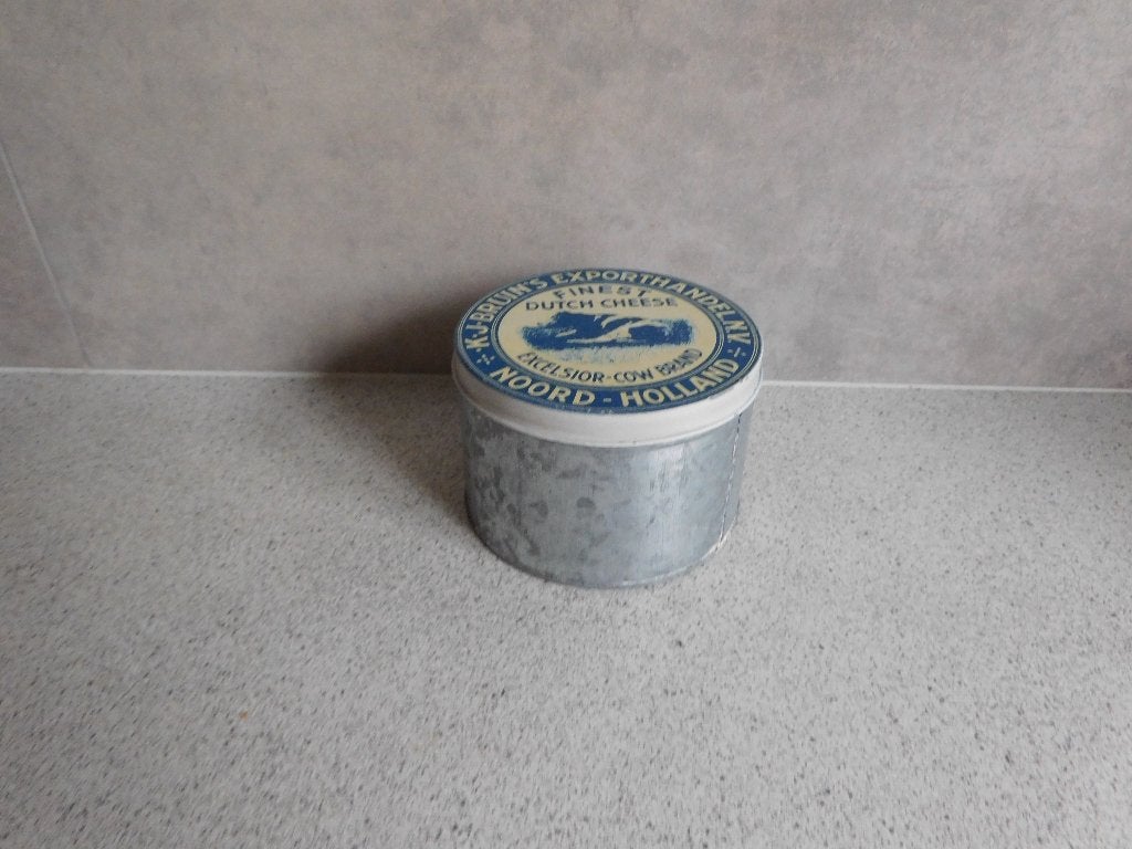 Vintage Blik Finest Dutch Excelsior Cow Brand 12x8 cm, Ophalen of Verzenden, Zo goed als nieuw, Overige, Overige merken