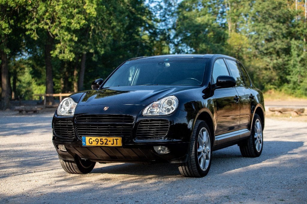 Porsche Cayenne Turbo, lage kmstand, Youngtimer, Auto's, Porsche, Automaat, Cayenne, Automatische klimaatregeling, Zwart