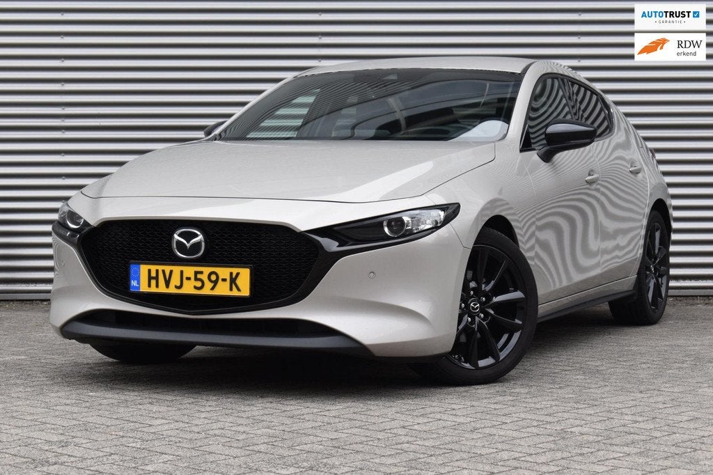 Mazda 3 2.0 e-SkyActiv-G M Hybrid HOMURA, Ecc, Camera, Xenon, Auto's, Mazda, Bedrijf, Te koop, ABS, Achteruitrijcamera, Airbags