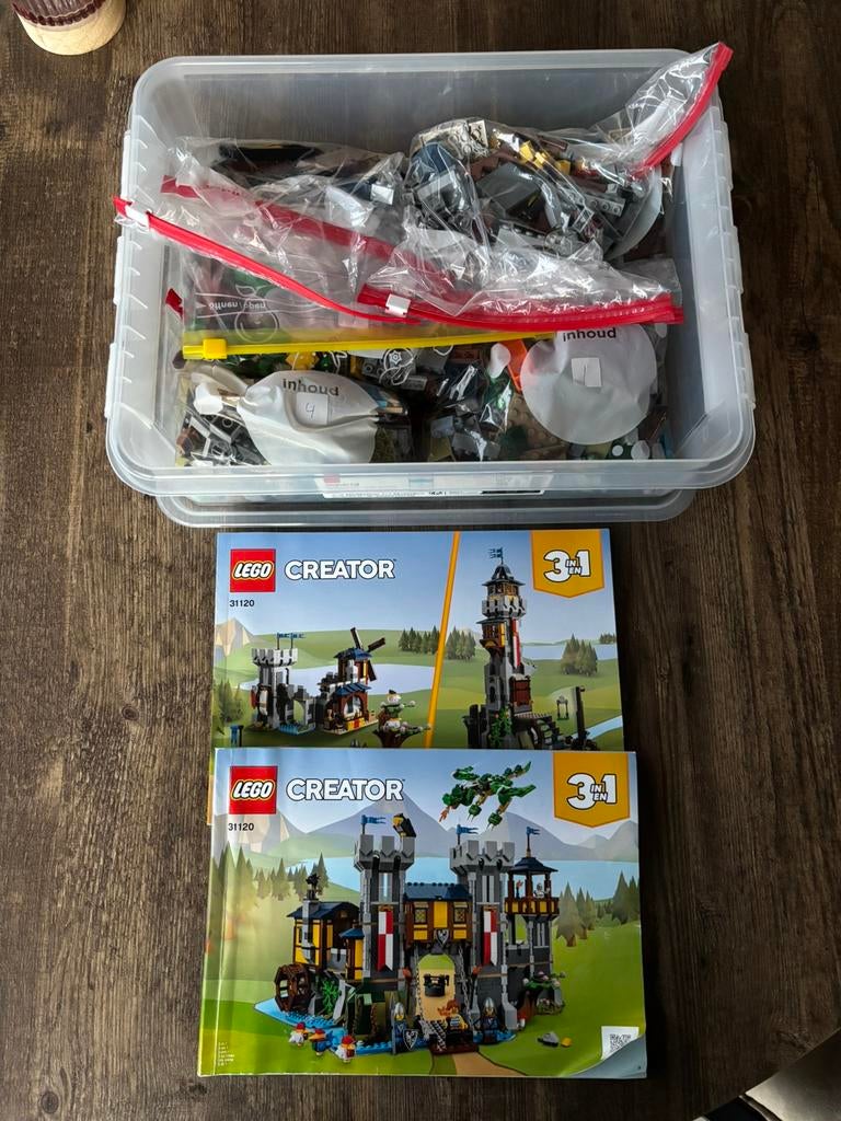 Lego Creator 3-1 Middeleeuws Kasteel 31120, Kinderen en Baby's, Speelgoed | Duplo en Lego, Ophalen of Verzenden, Zo goed als nieuw