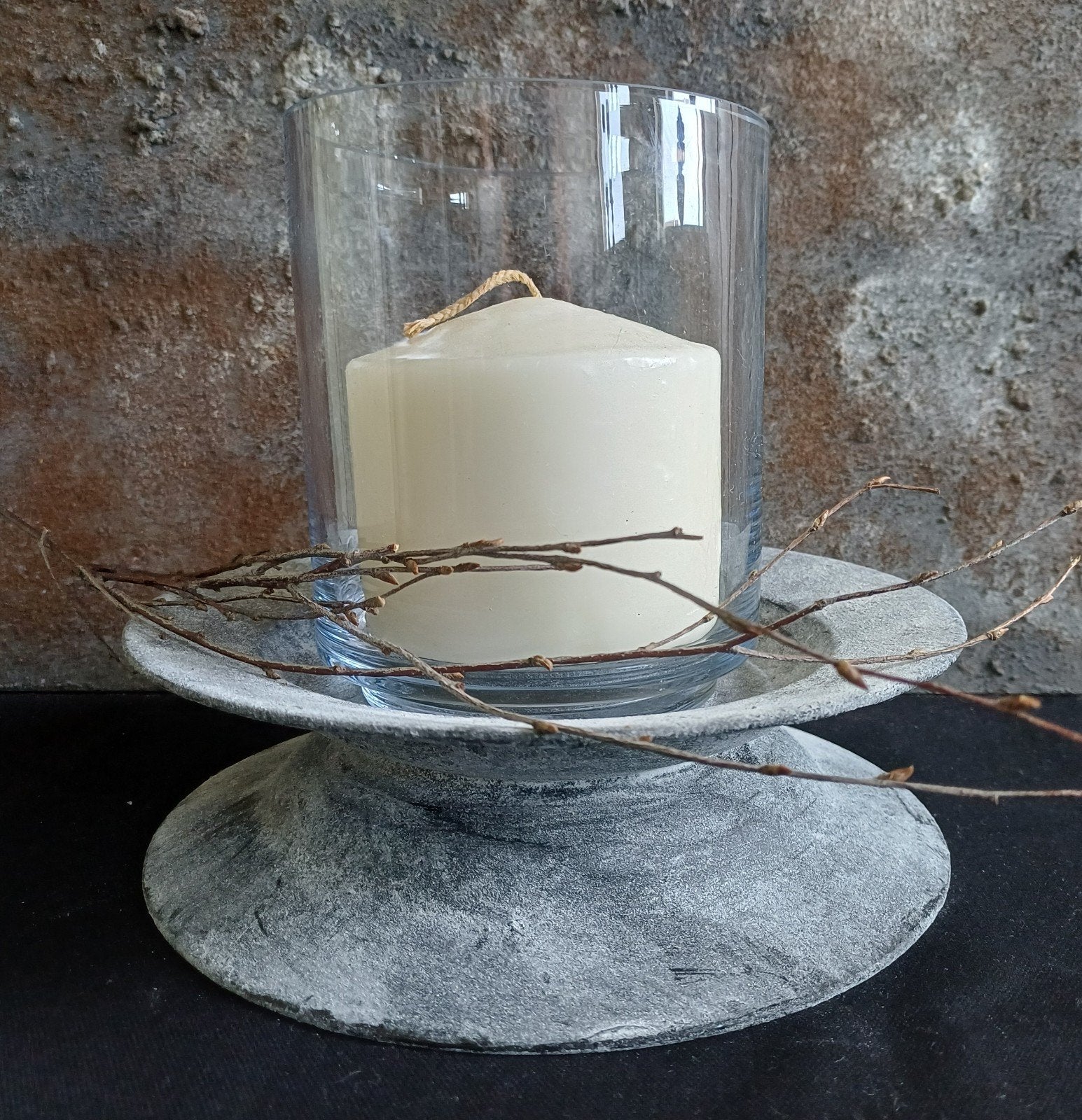 Windlicht landelijke stijl, Ophalen of Verzenden, Zo goed als nieuw, Overige materialen, Minder dan 25 cm
