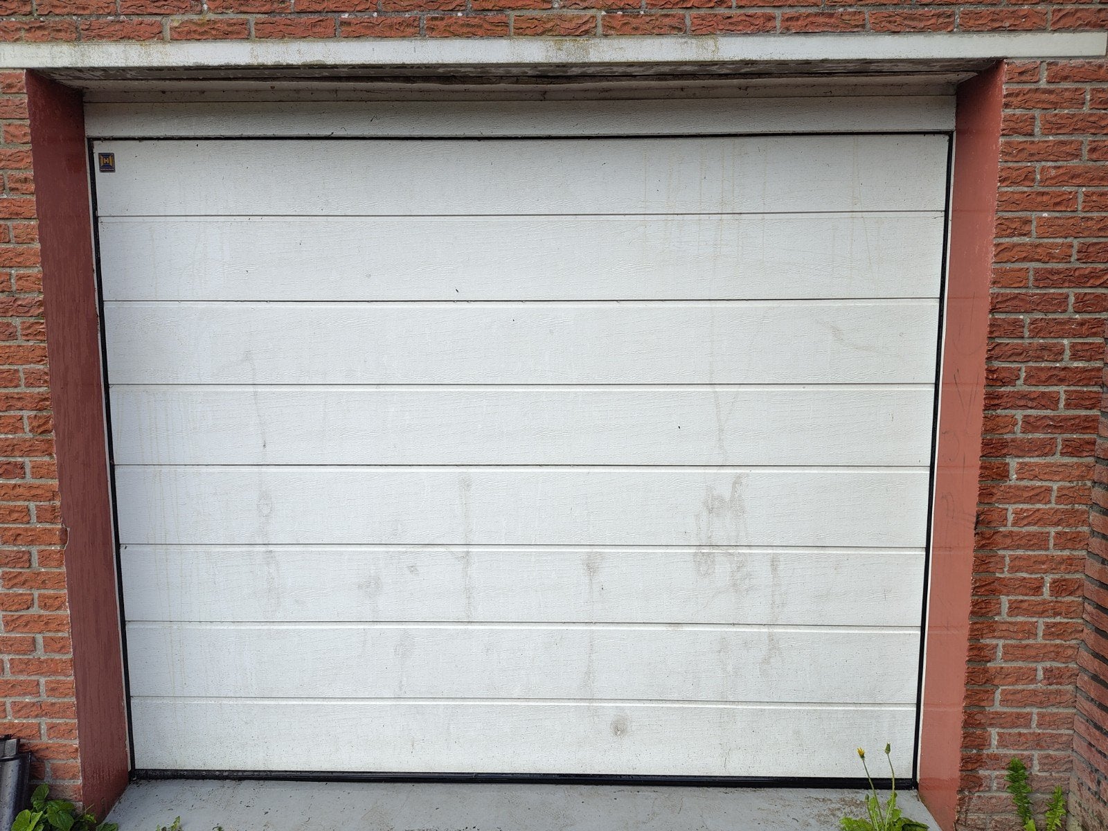 Hormann Promatic elektrische garagedeur wit maat 250x213cm, Ophalen