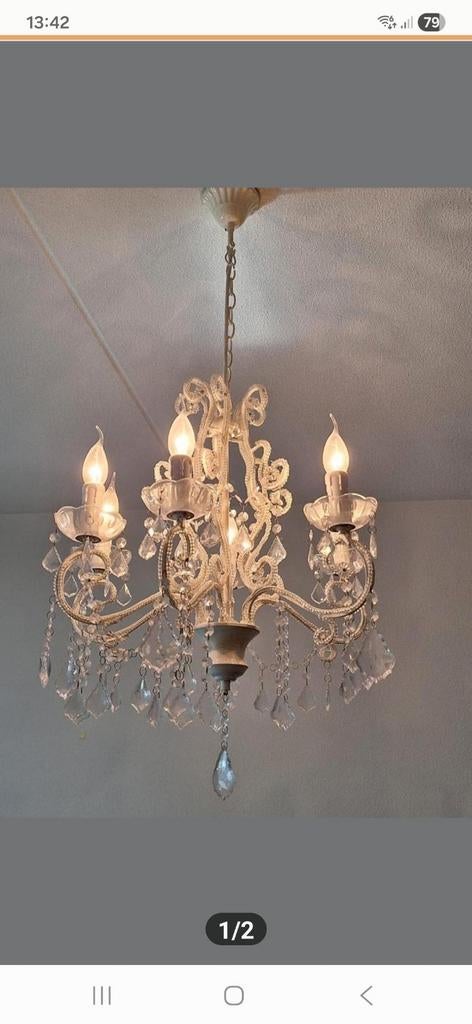 Kroonluchter lamp, Ophalen of Verzenden, Zo goed als nieuw