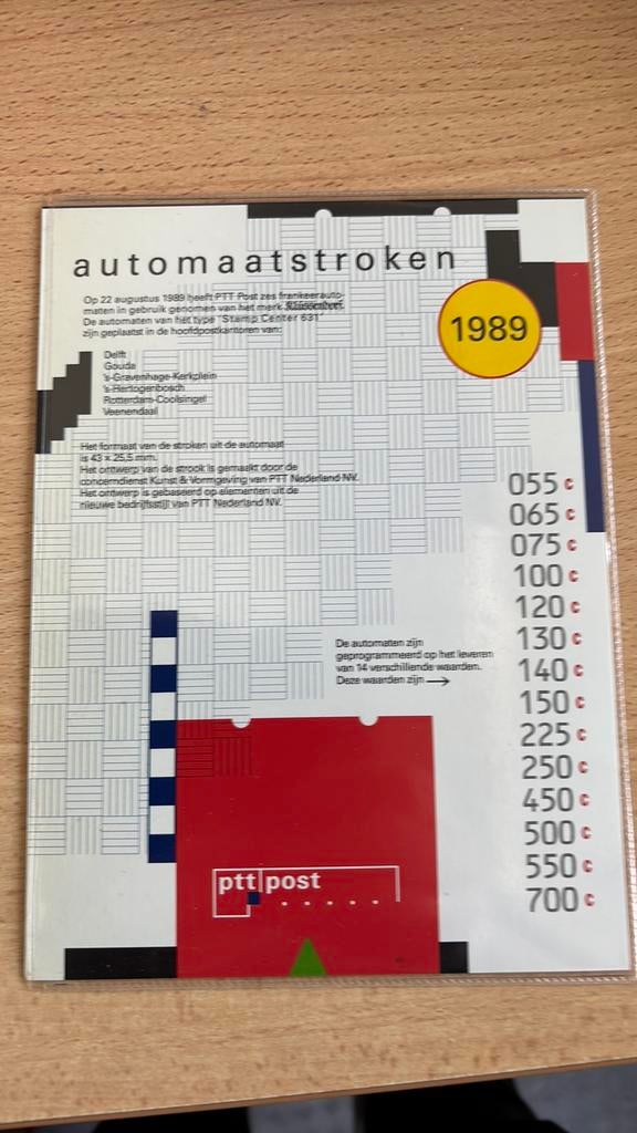 Automaat zegels 1989 PF, Verzenden