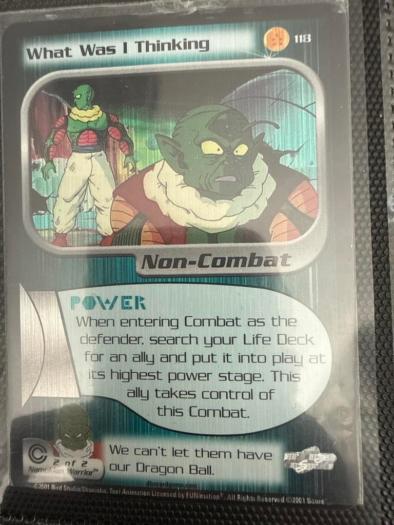 Dragon Ball Z TCG: What Was I Thinking (Non-Combat), Ophalen of Verzenden, Zo goed als nieuw, Losse kaart