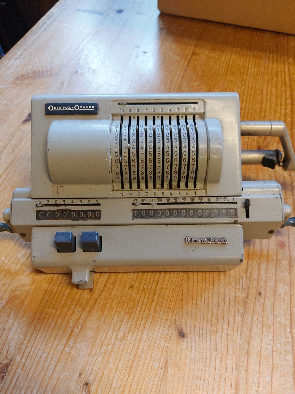 Antieke Original-Odhner Rekenmachine - Blikman & Sartorius, Ophalen of Verzenden