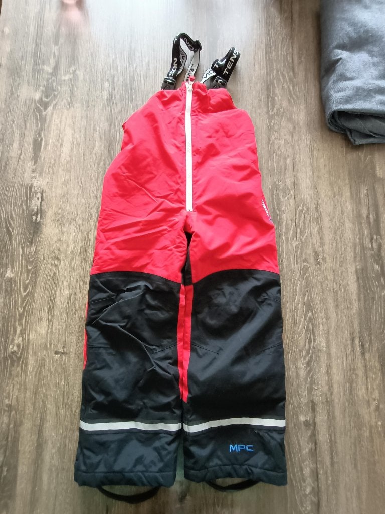 Kinder Ski-broek Rood/zwart maat 122-128, Ophalen of Verzenden, Zo goed als nieuw, Jongen, Broek