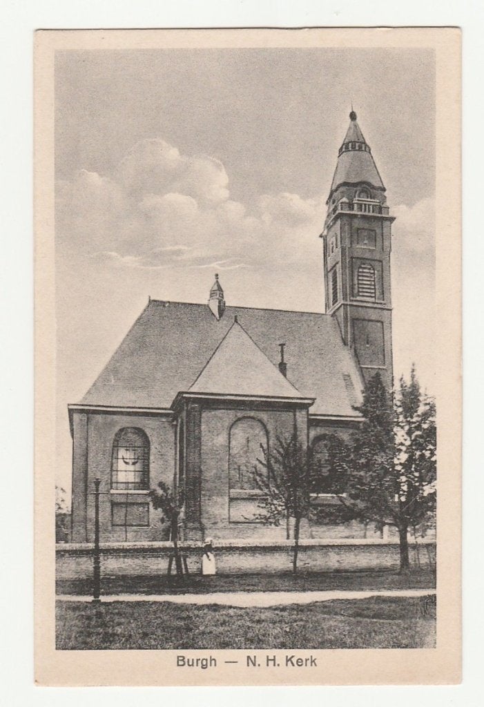 Burgh (Burgh-Haamstede) - NH Kerk, Ophalen of Verzenden, 1920 tot 1940, Ongelopen, Zeeland