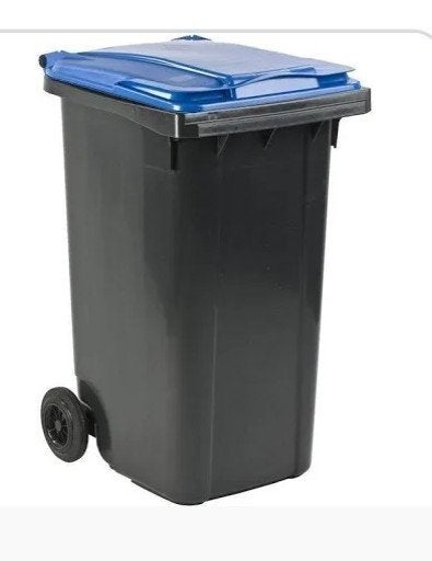 omruilen tegen kleinere grijze container met blauwe deksel, Ophalen of Verzenden