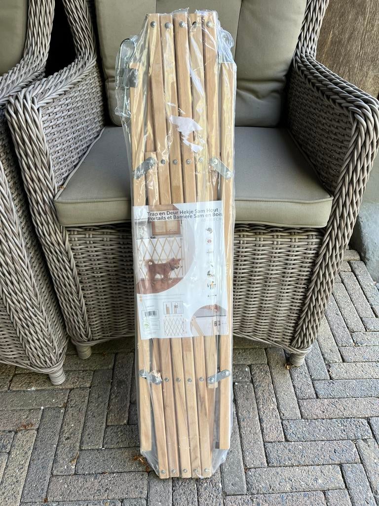Trap hekje harmonica hout nieuw, Ophalen of Verzenden, Nieuw, Hout, 100 tot 115 cm