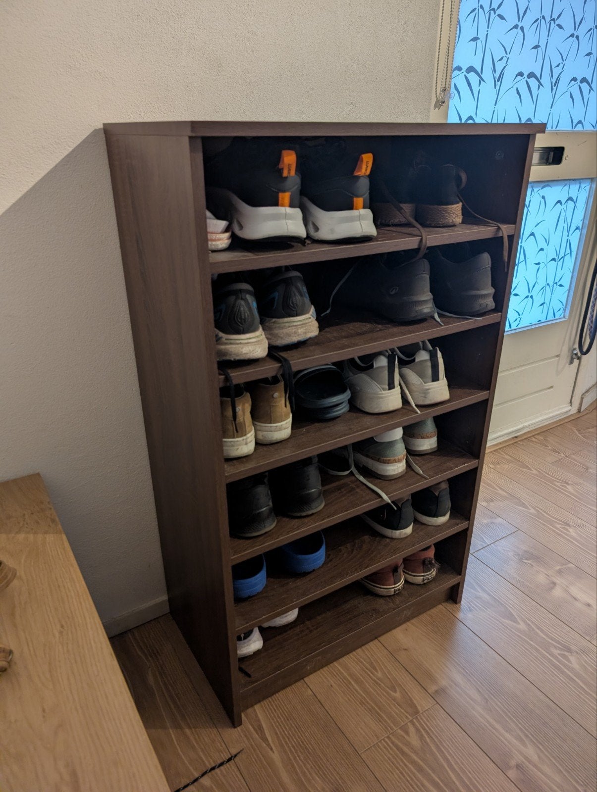 vidaXL Schoenenkast Bruineikenkleurig (met deurtjes), Huis en Inrichting, Ophalen, Zo goed als nieuw, Modern