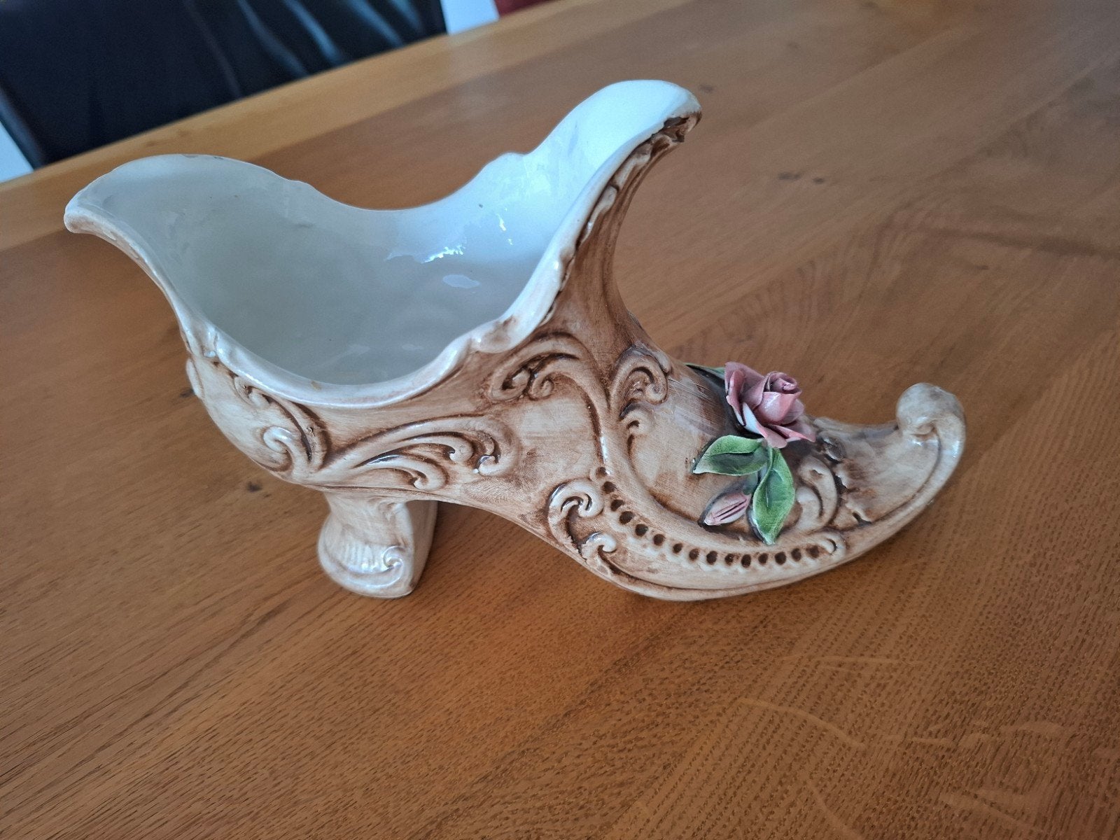 Capodimonte porseleinen schoen ( bloempot ), Antiek en Kunst, Antiek | Porselein, Ophalen of Verzenden