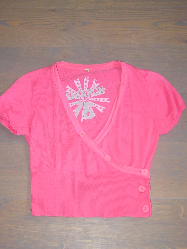 Wikkeltop, kleur roze, maat M. merk Sensation, Kleding | Dames, Maat 38/40 (M), Ophalen of Verzenden, Korte mouw, Roze